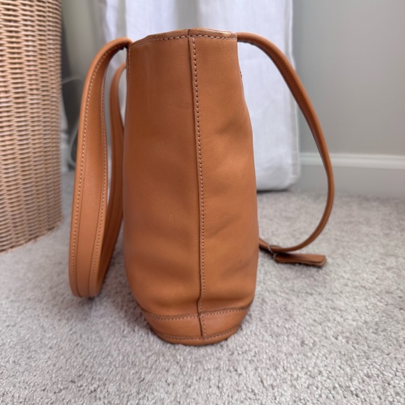 Coach Bleecker Basket Leather Tote Bag Camel - Picture 4 of 15